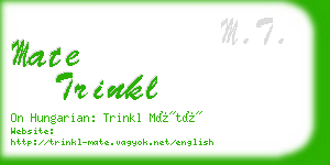 mate trinkl business card